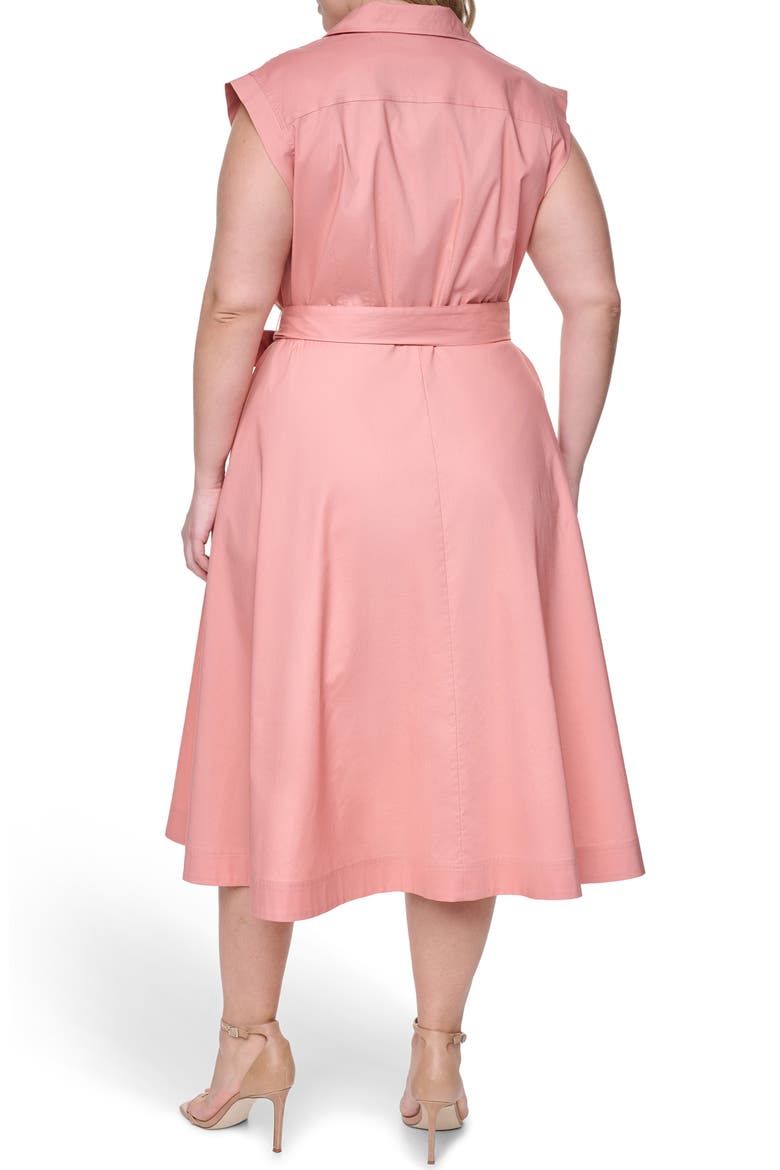 Cap Sleeve Shirtdress, Alternate, color, DESERT ROSE