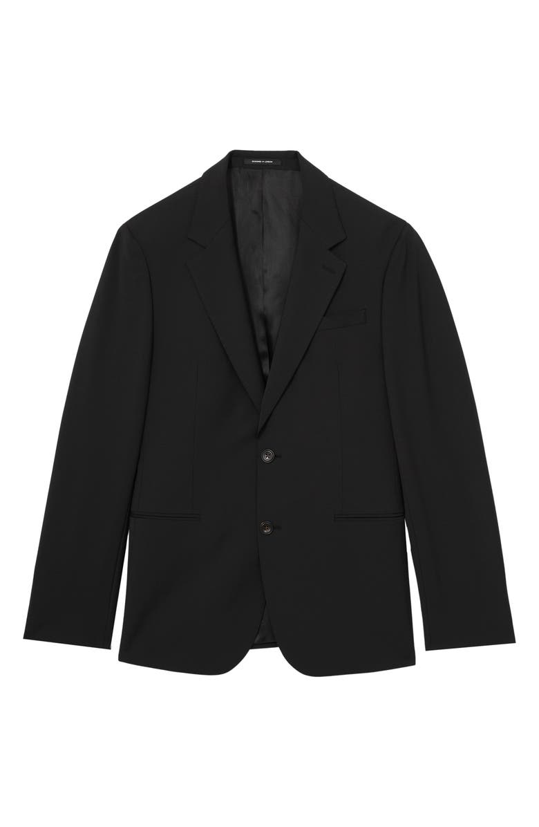 Reiss Promise Wool Blend Sport Coat, Alternate, color, Black