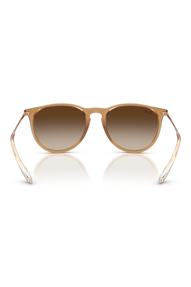 Erika 54mm Gradient Round Sunglasses, Alternate, color, BEIGE