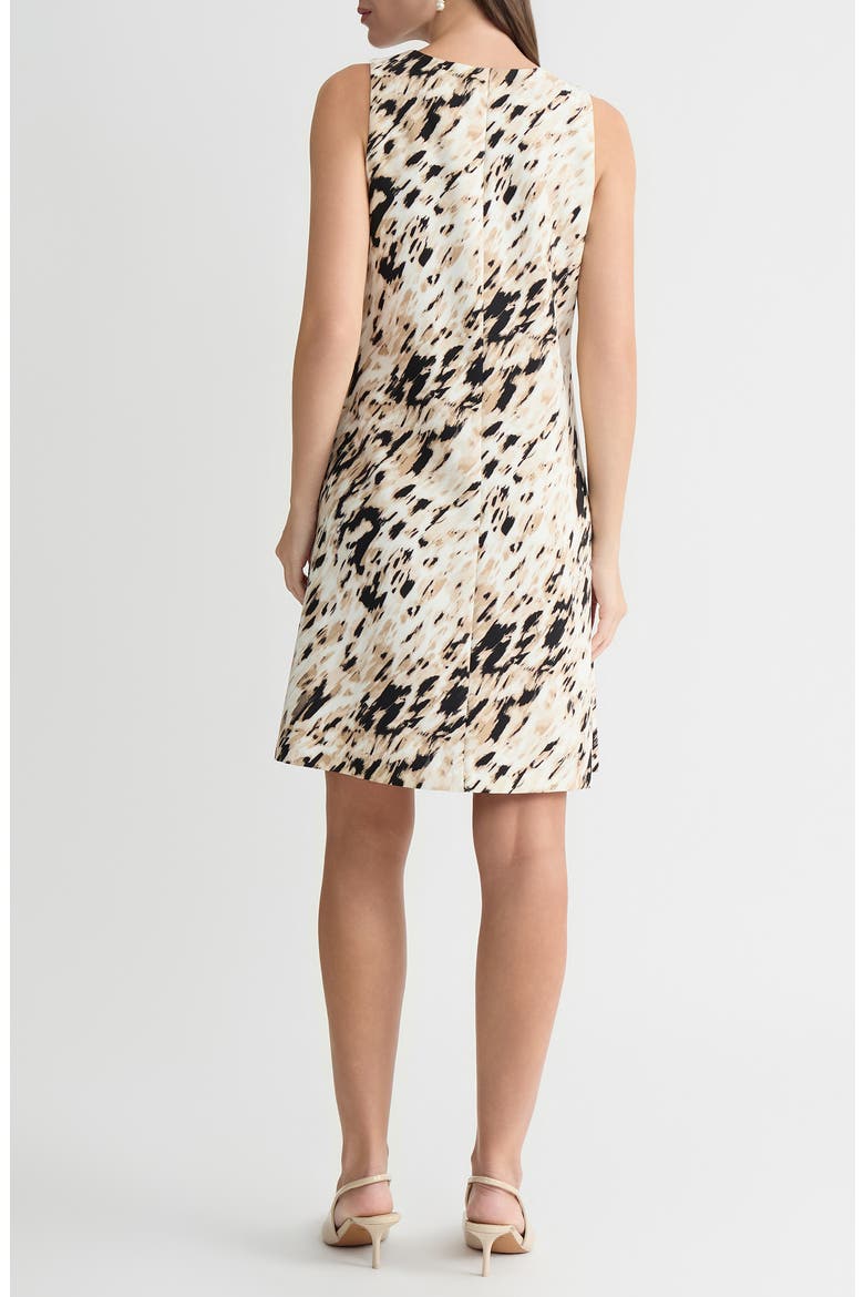 Sleeveless Swing Dress, Alternate, color, TOASTED WHEAT MULTI