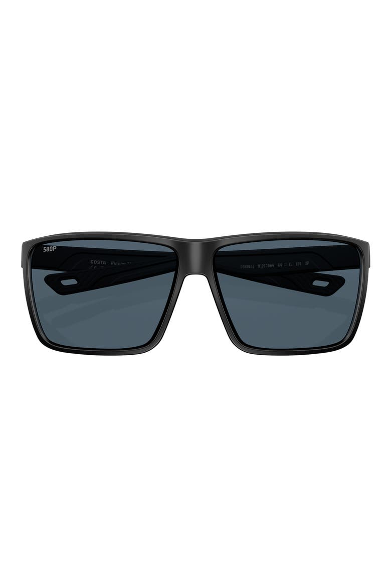 Rincon II 64mm Sunglasses, Alternate, color, MATTE BLACK / GRAY