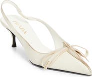 Prada Exposed Seam Slingback Pump