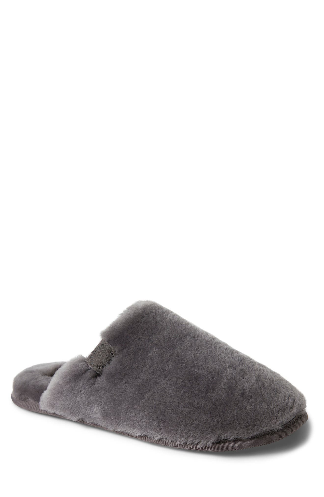 FIRESIDE BY DEARFOAMS Broome Genuine Shearling Scuff Slipper, Main, color, 