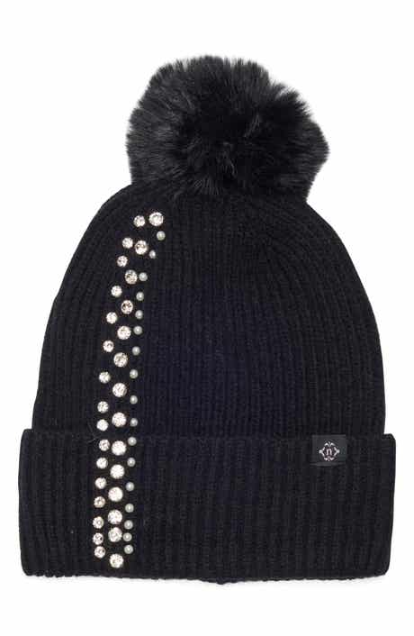 Ladder Knit Pom Beanie