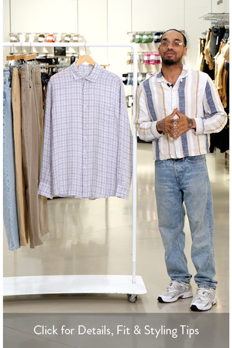 Clambake Plaid Linen Button-Up Shirt video