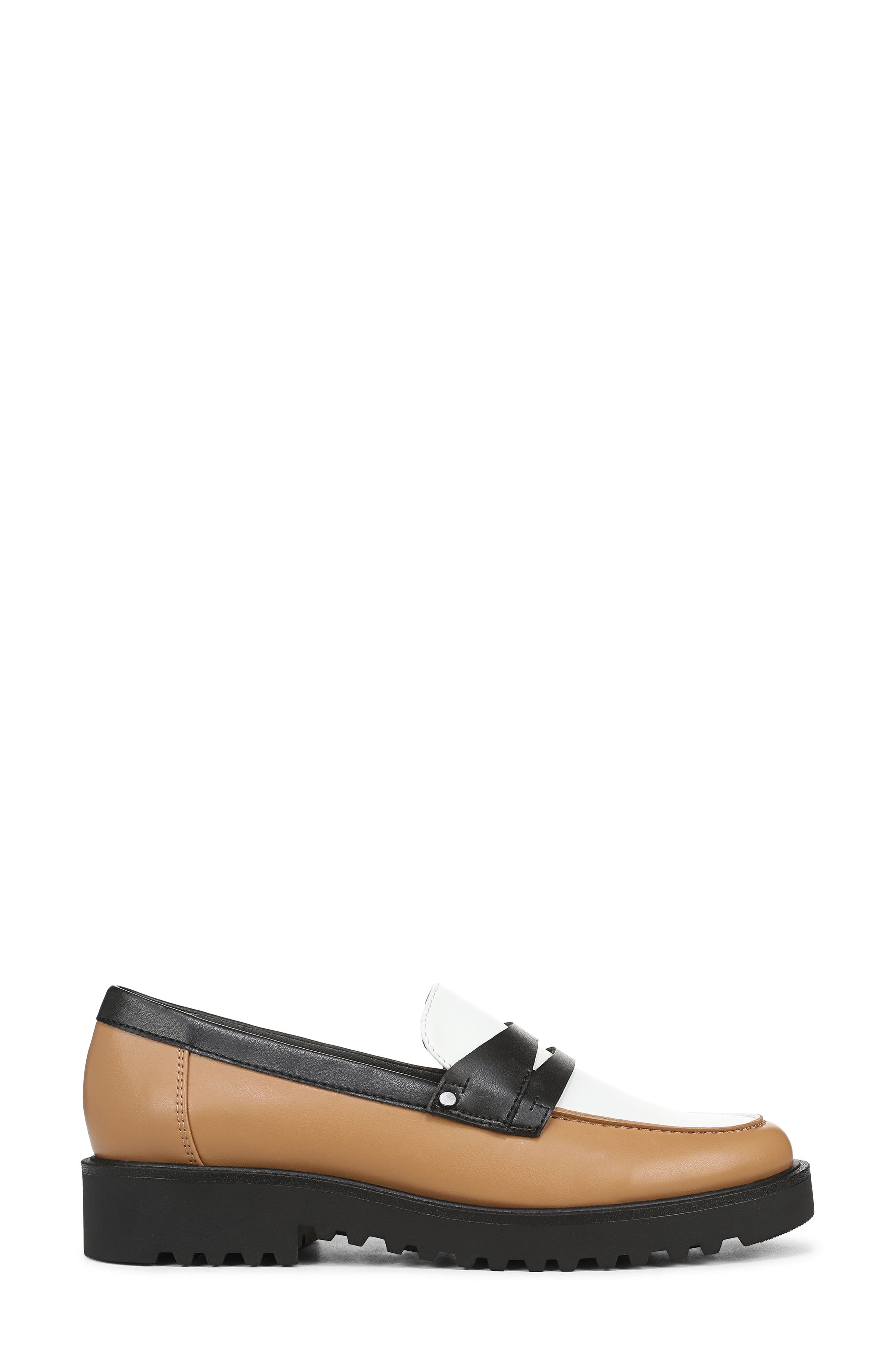 Callea Penny Loafer, Alternate, color, BROWN/ BLACK FAUX LEATHER