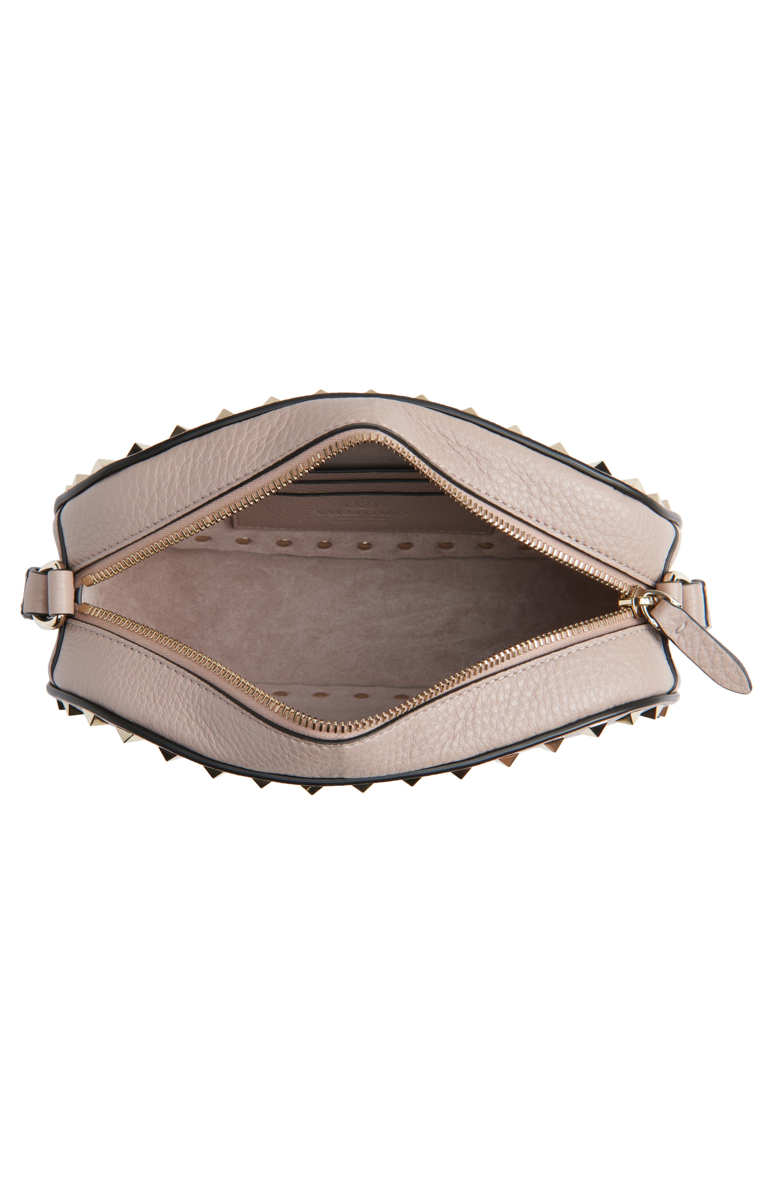 Valentino Garavani Rockstud Crossbody Camera Bag, Alternate, color, Poudre