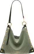 HAMMITT Kyle Large Leather Trim Shoulder Bag