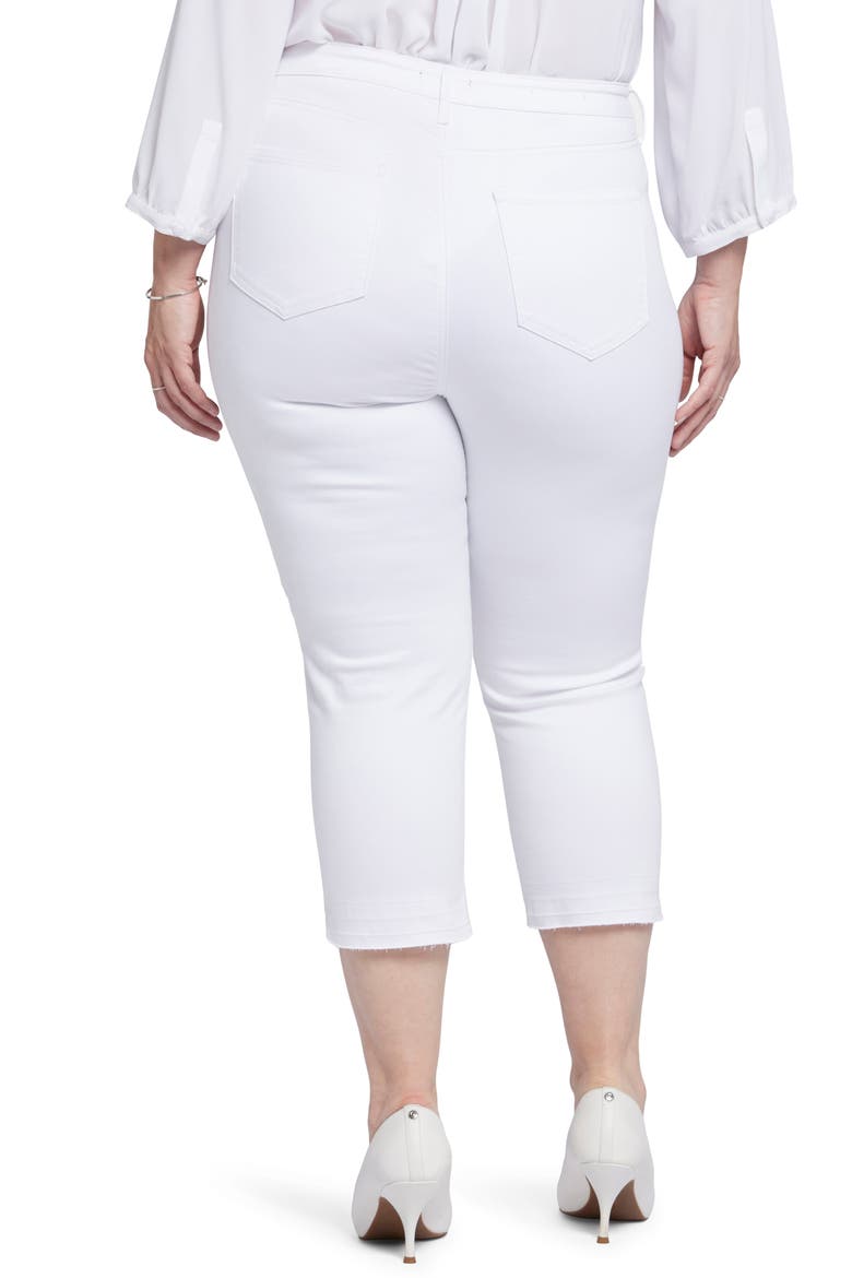 Chloe High Waist Release Hem Capri Jeans, Alternate, color, OPTIC WHITE