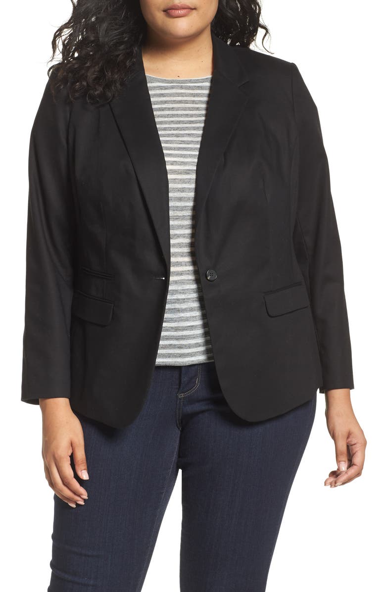 Vince Camuto One-Button Blazer, Main, color, 