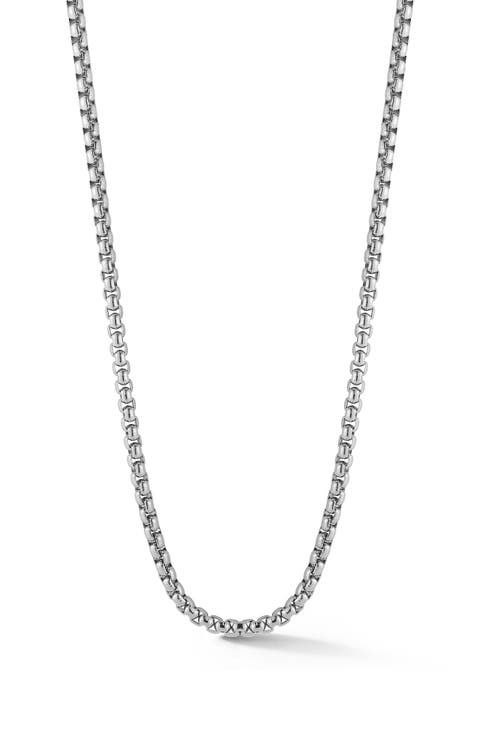 Men's 5mm Round Box Chain Necklace