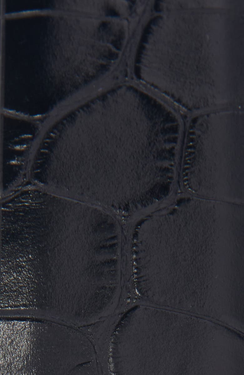 TOM FORD T Icon Reversible Croc Embossed Patent Leather Belt, Alternate, color, 