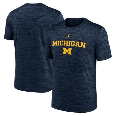 Men's Jordan Brand Navy Michigan Wolverines 2025 Sideline Velocity Performance T-Shirt
