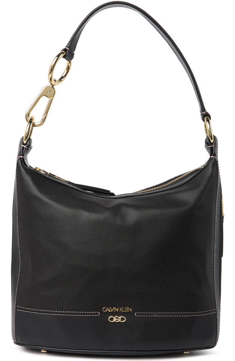 Calvin Klein Sophia Micro Pebble Leather Hobo Shoulder Bag, Alternate, color,