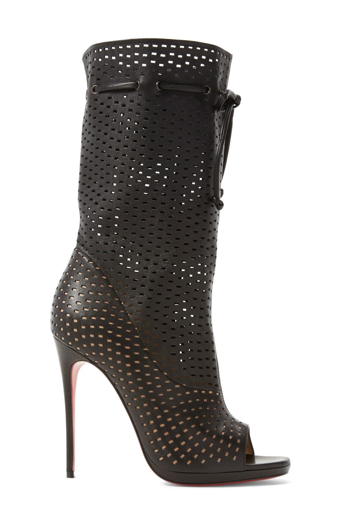 'Jennifer' Bootie, Alternate, color, BLACK