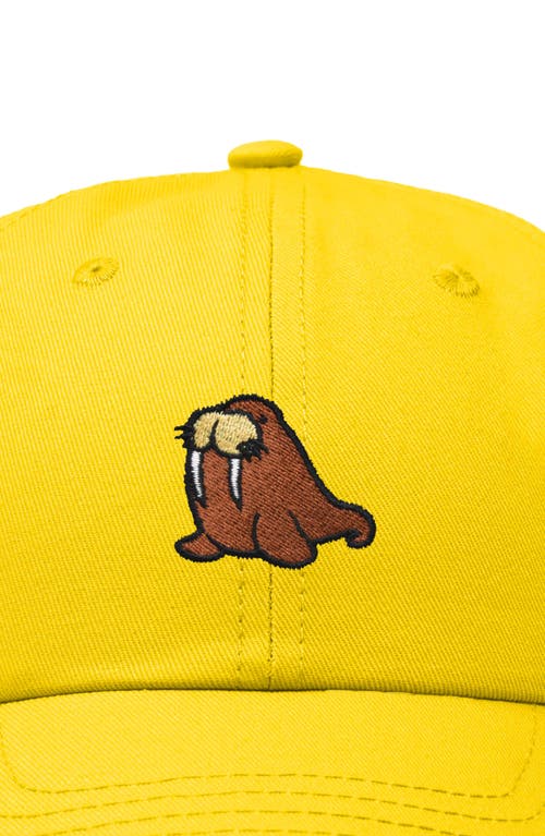 Dalix Walrus Embroidered Outdoor Cap In Gold