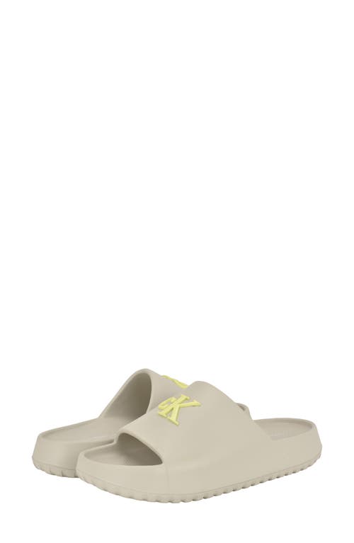 Calvin Klein Women's Nanzey Logo Pool Slide Sandals In Light