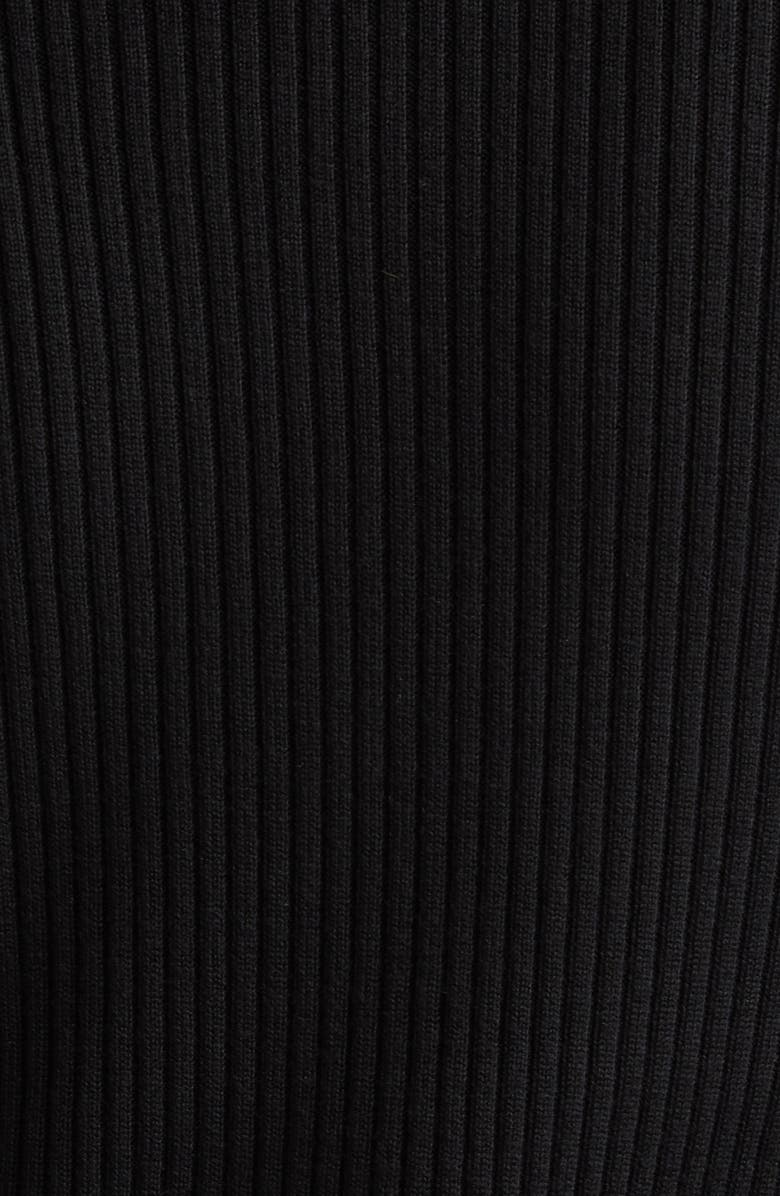 Akris punto Short Sleeve Virgin Wool Rib Sweater, Alternate, color,