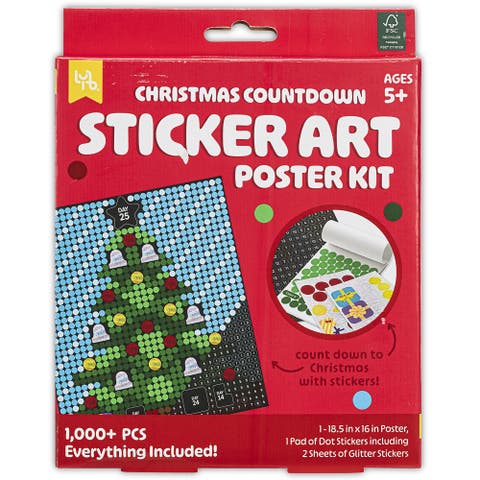 Christmas Countdown Sticker Art Poster Kit