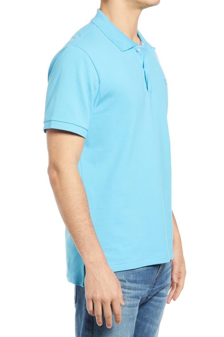 Skipjack Micro Piqué Stretch Cotton Polo, Alternate, color, SHORELINE BLUE