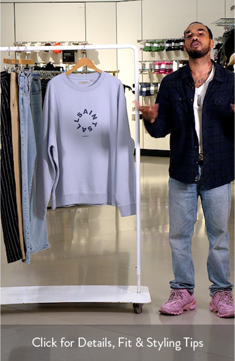 Tierra Crewneck Graphic Sweatshirt, sales video thumbnail