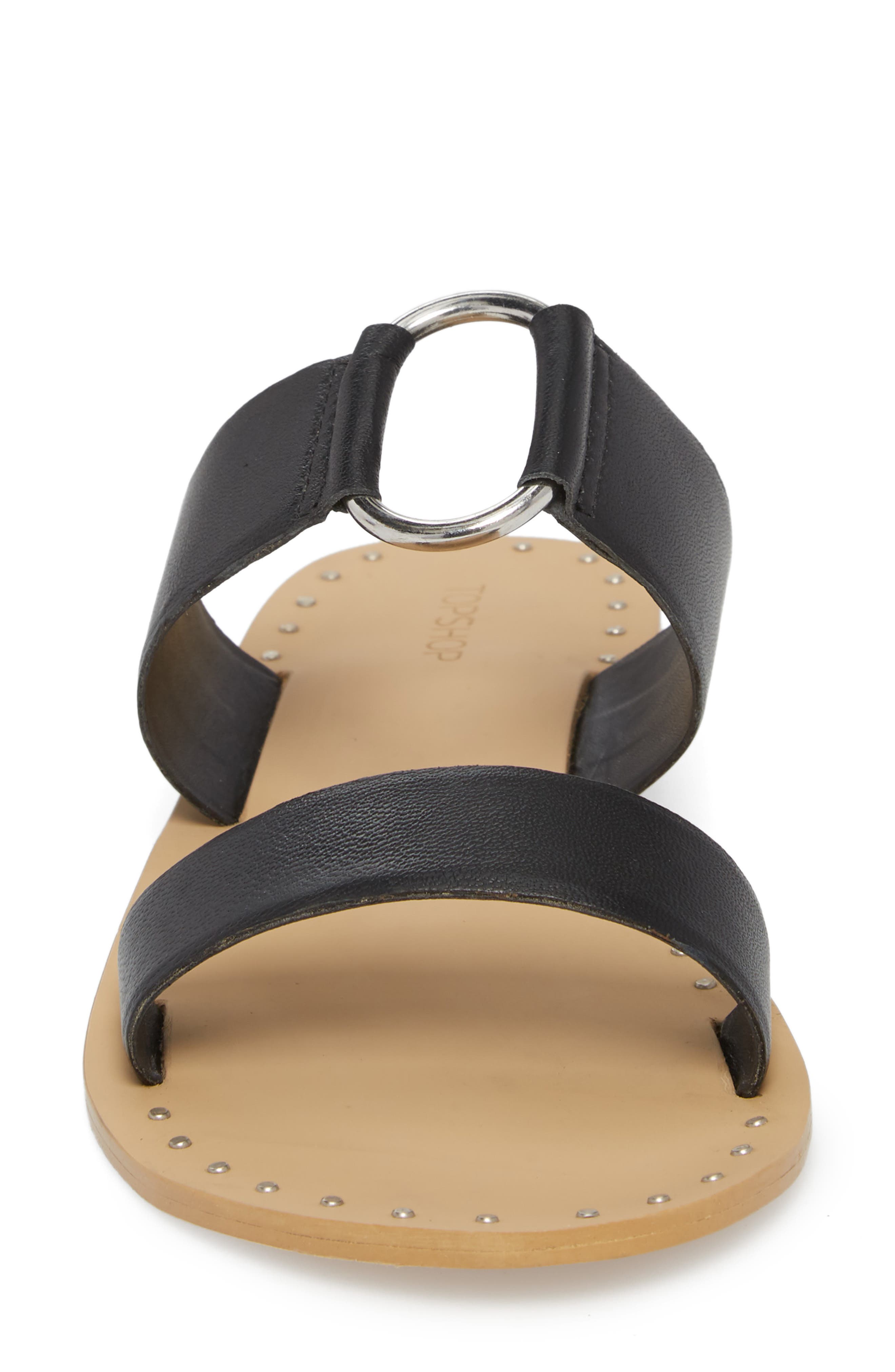 Topshop Hooray Ring Slide Sandal, Alternate, color, 