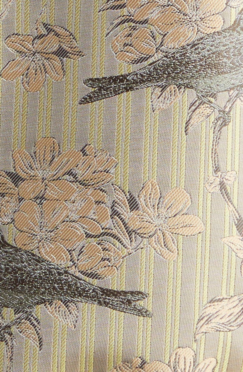 AMIRI Striped Floral Print Blouson Zip Jacket, Alternate, color, Forest Archived