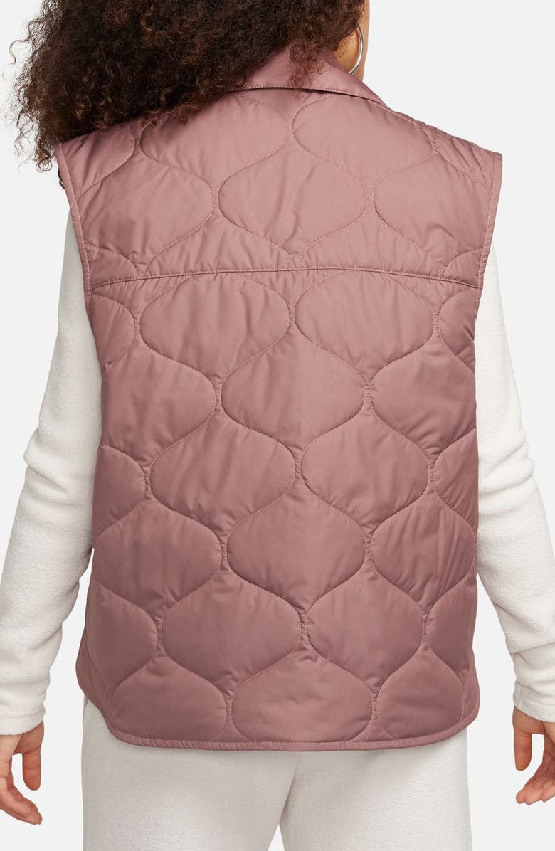 Nike Essential Onion Quilted Vest, Alternate, color, Smokey Mauve/ Black