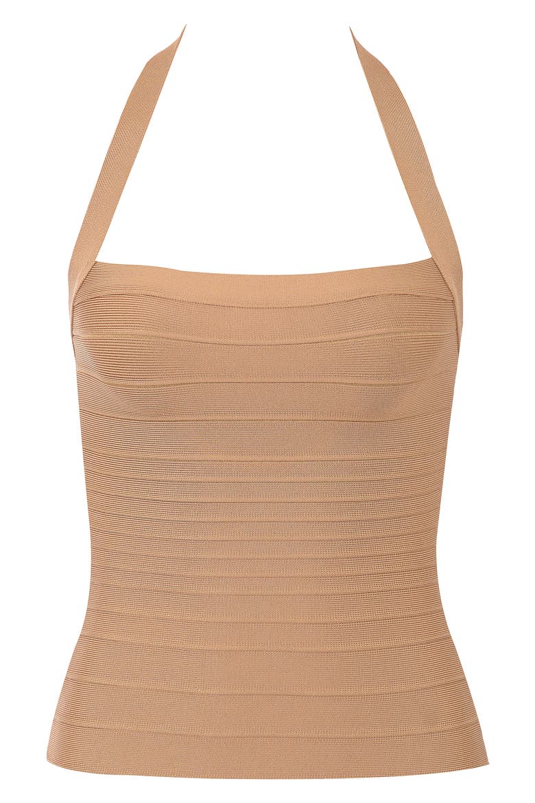 The Silhouette Shimmer Halter Top, Alternate, color, GOLD