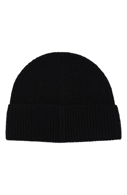 Polo Ralph Lauren Solid Denim Bear Beanie In Black