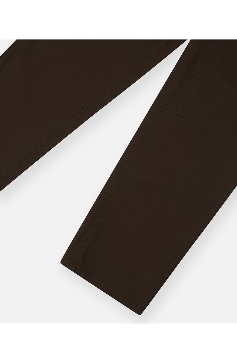 PAPER PLANES Script Logo Cotton Canvas Carpenter Pants, Alternate, color, Brown