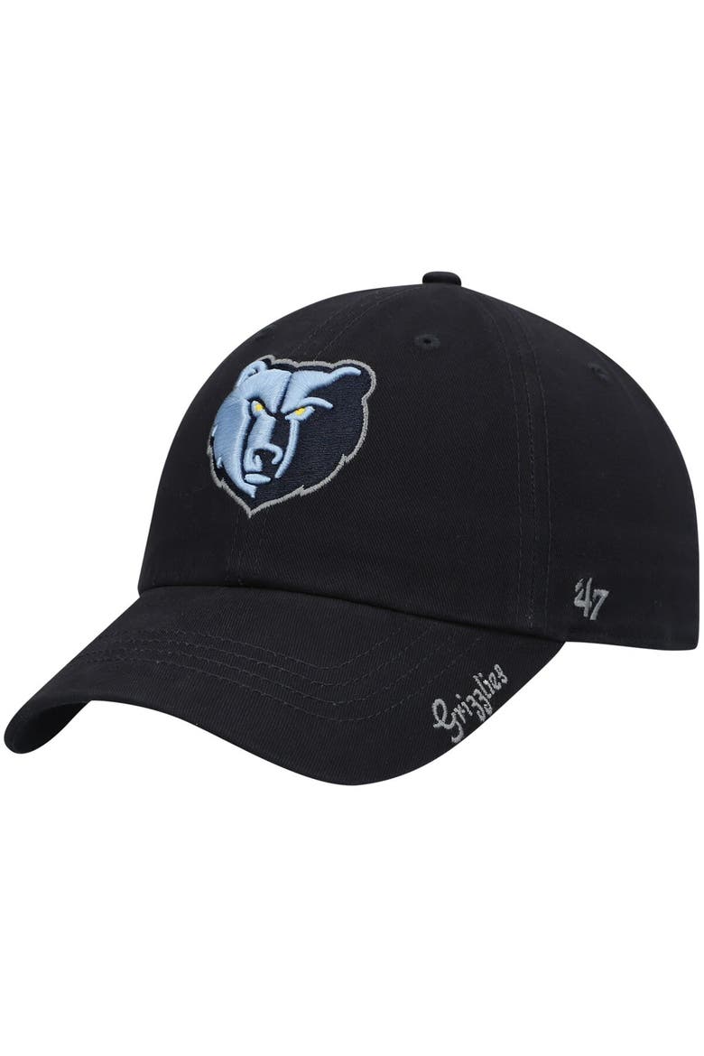 Women's '47 Navy Memphis Grizzlies Miata Clean Up Logo Adjustable Hat, Main, color, Navy