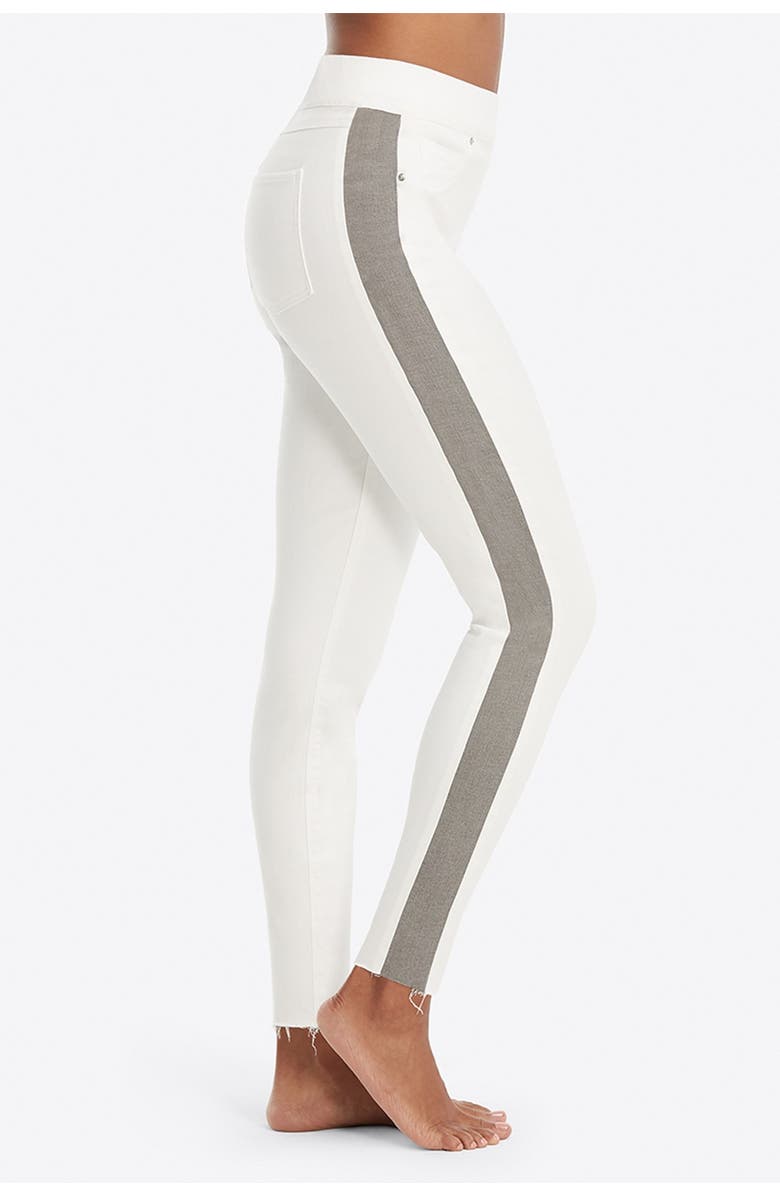 SPANX<sup>®</sup> Side Stripe Distressed Skinny Jeans, Alternate, color, 