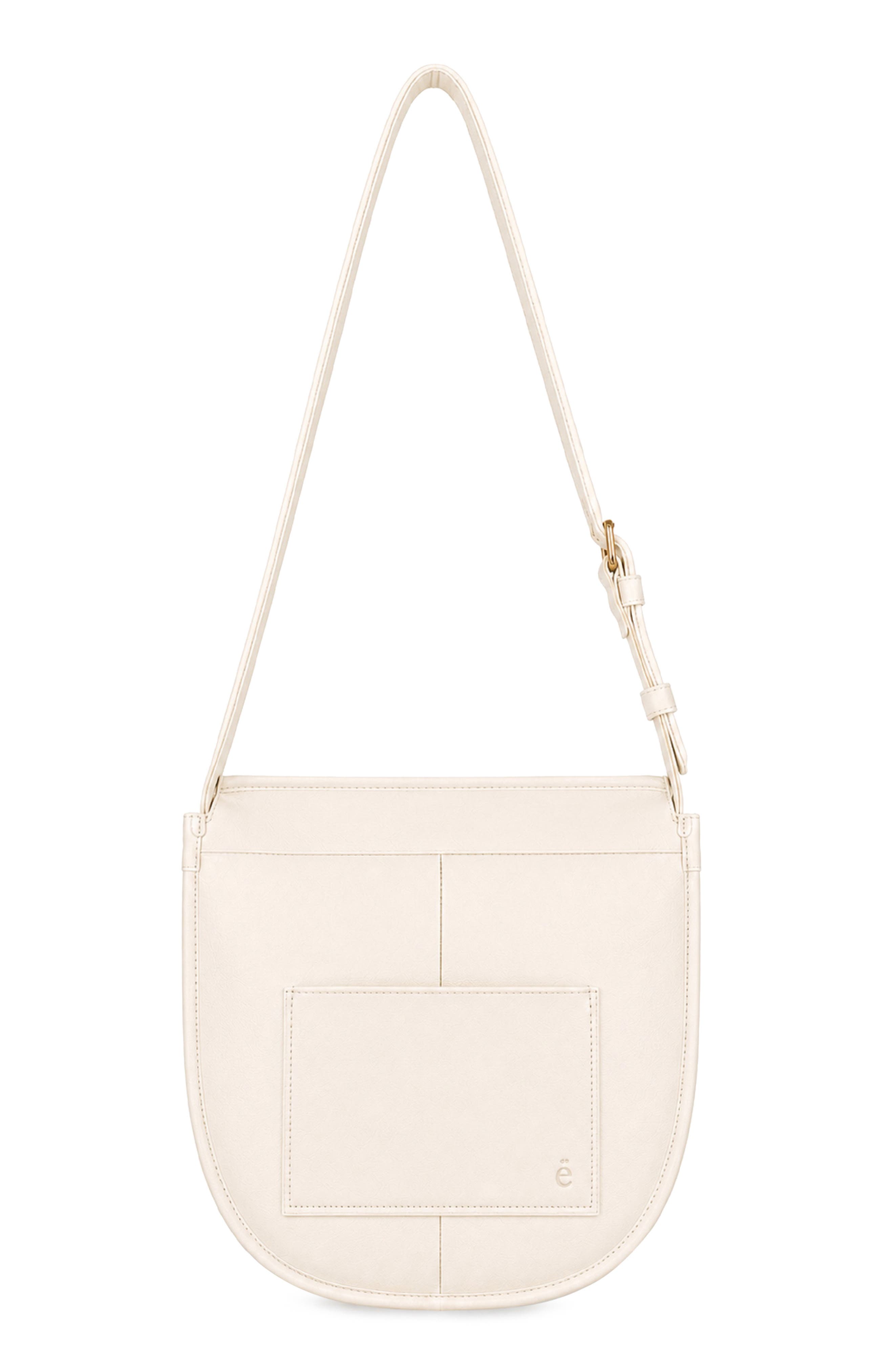 Sissy Leather Crossbody Bag, Alternate, color, WARM WHITE