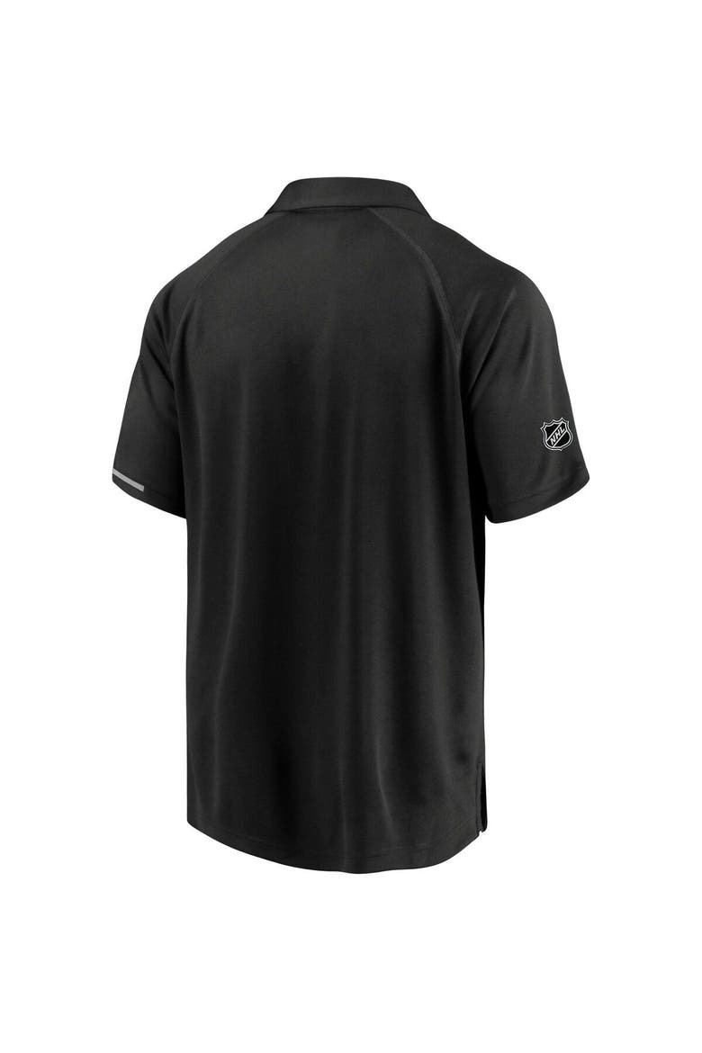Men's Fanatics Branded Black Los Angeles Kings Authentic Pro Rinkside Polo, Alternate, color, Black