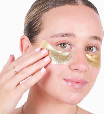 Baggage Claim Gold Eye Masks