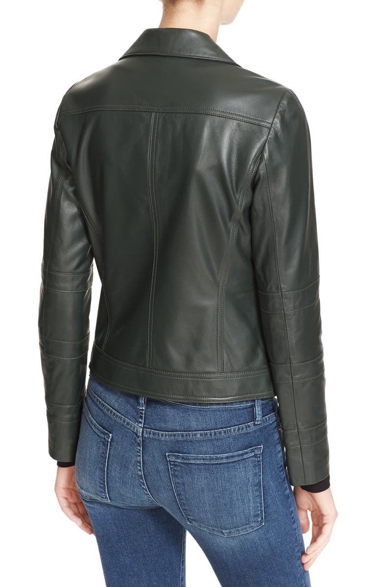 Truth & Pride 'Hip' Leather Jacket, Alternate, color, 