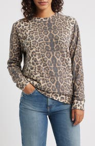 Loveappella Crewneck Brushed Jersey Sweater
