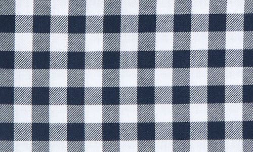 Petite Plume Gingham Tablecloth In Navy