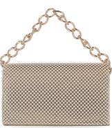 Jessica McClintock Damiana Beaded Metal Mesh Clutch