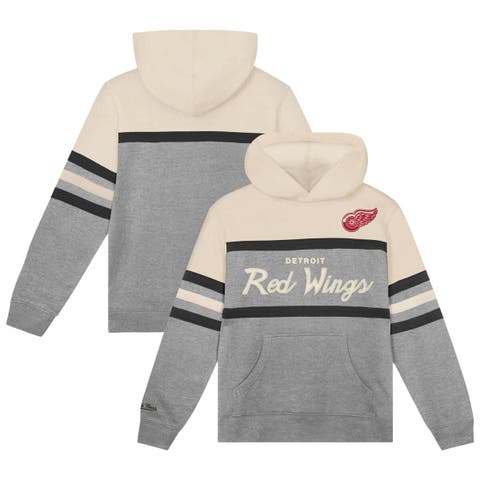 Toddler Mitchell & Ness  Gray Detroit Red Wings Head Coach Hoodie