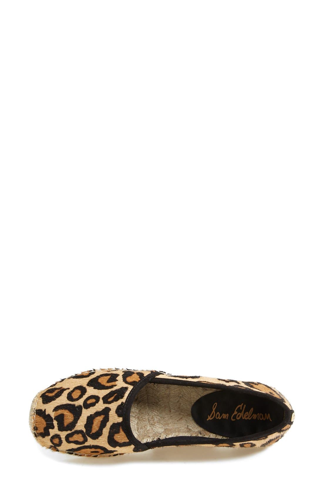 'Lynn' Espadrille Flat, Alternate, color, NEW NUDE LEOPARD