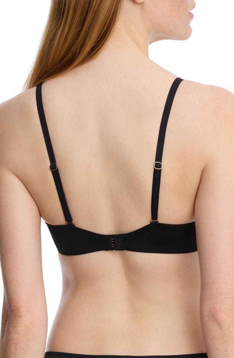 Skarlett Blue Breathless Convertible Push-Up T-Shirt Bra, Alternate, color, Black