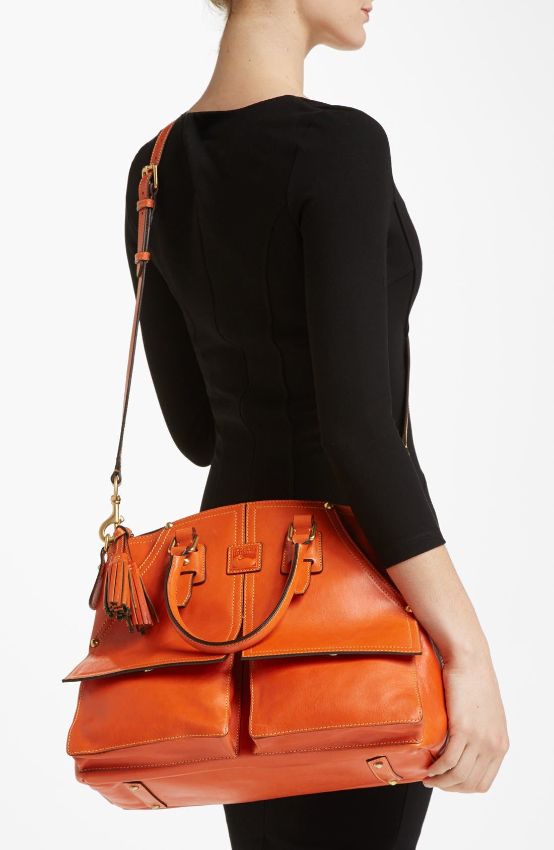 'Clayton' Satchel, Alternate, color, ORANGE