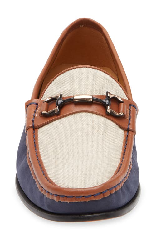 Mezlan Kheanill Moc Toe Bit Loafer In Blue Multi