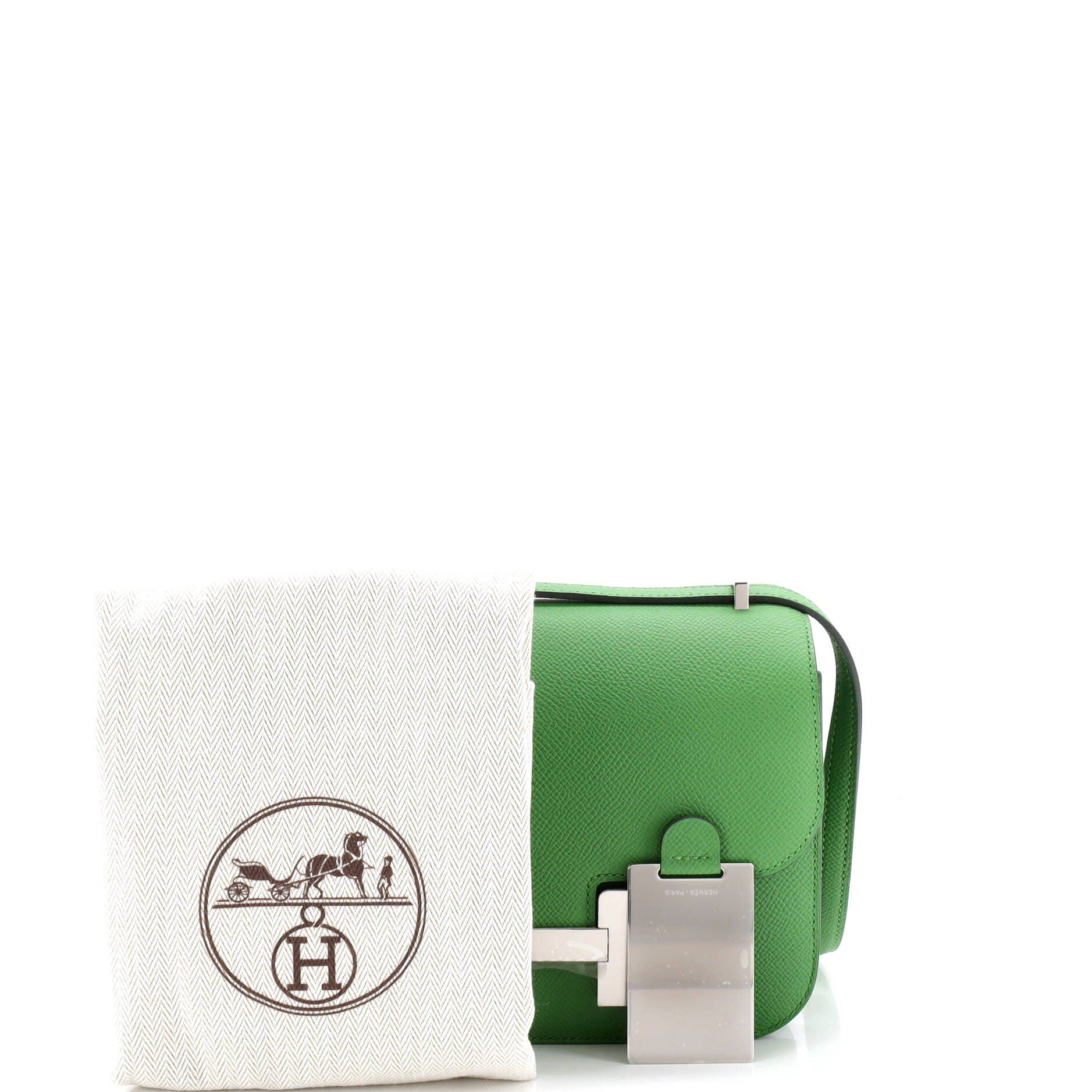 Pre-Owned Hermes Constance NM Bag Epsom 18, Alternate, color, Vert Yucca
