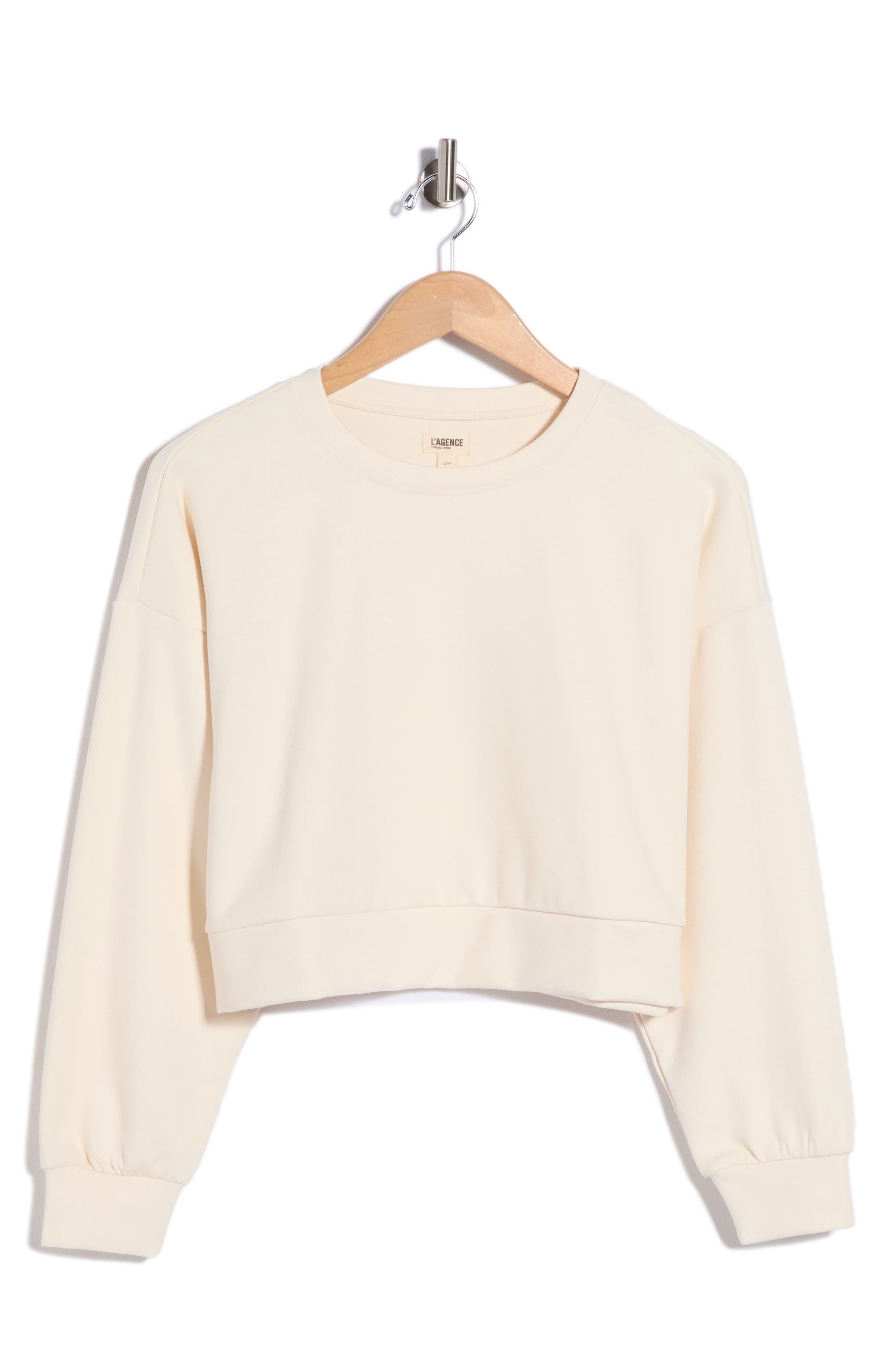 L'AGENCE Luvia Cropped Sweatshirt (Women) | Nordstromrack