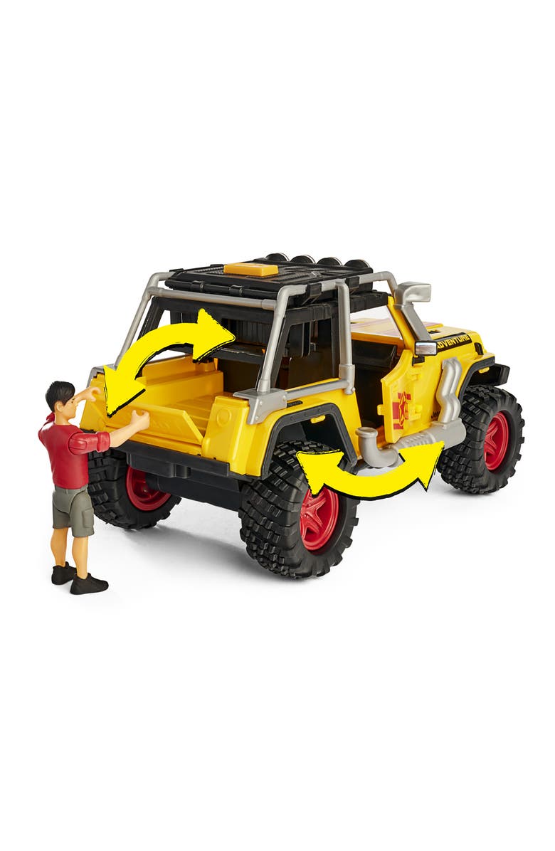 Dickie Toys HK Ltd Light & Sound Jeep Adventure Playset, Alternate, color, Multicolored