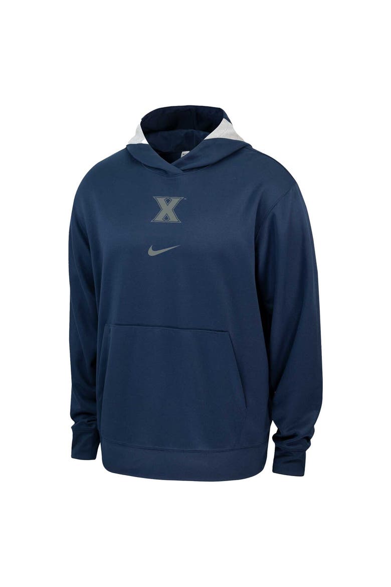 Men's Nike Navy Xavier Musketeers Basketball Spotlight Performance Pullover Hoodie, Alternate, color, Navy