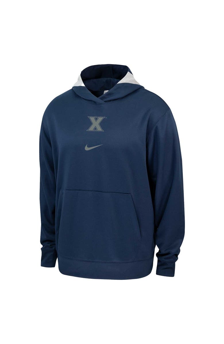 Nike Men's Nike Navy Xavier Musketeers Basketball Spotlight Performance Pullover Hoodie, Alternate, color, Navy